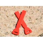 2.0mm Garments Printed Flat Silicone Rubber Labels Using PVC Material for sale