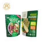 Mixed Dried Vegetable Chips 8 Oz Stand Up Pouch Packaging With Zipper Resealable for sale
