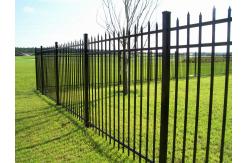 China 2.03m Pvc Coated Black Wrought Iron Fence Panels Security supplier
