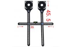 China Ruler Full Metal Angle Measuring Tool Aluminum Alloy Multi Functional Ruler Template Tool supplier