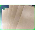 PE Coated Brown Kraft Paper Waterproof 50 - 500gsm For Takeaway Box for sale