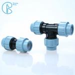 Irrigation 20 - 110 MM High Density PP Fitting Tee For Quick Connection