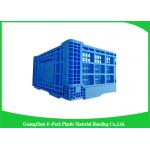 Attached Lids Folding Plastic Crates Big Capacity Transport Moving Eco - Friendly