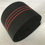 Black color  Sofa Elastic Webbing  50%-60% Elongation With red Lines use for sofa seat for sale