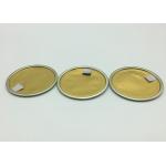 Durable Aluminium Foil Lids / Metal Or Paper Can Easy Pull Tab Lid for sale