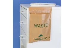 China 9 X10 Inch Disposable Stick On Infectious Waste Bags Peel Stick supplier