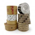 Water Activated Gummed Packing Kraft Paper Tape With Brand Custom Printed Logo for sale