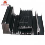 Alloy Sliding Door Profile Aluminium Window Extrusions Black Powder Coating for sale