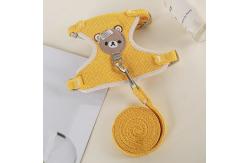 China Pet Harness Beathable Adjustable Cutomized for Small Teddy Dogs supplier
