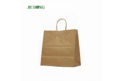 China Handle Recycled Paper Biodegradable Bags Greaseproof ISO9001 Approved supplier