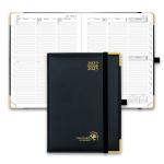 Weekly Planner 2023-2023 Black 6.5'' x 8.5'' Vertical Hourly Schedule And Monthly Plans for sale