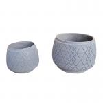 Texture Surface Fiber Cement Pot For Charcoal Oven Camping Burners Heater Warmer