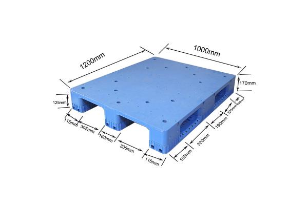 Garages Perforated Pallet HDPE Rackable Plastic Pallets Customized