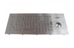 China Vandal Proof Backlit Industrial Keyboard With Trackball IP67 supplier