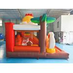 Digital Printing Inflatable Combos Chicken Cartoon Inflatable Bouncy House With Slide Jumping House