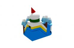 China Inflatable Combos Christmas Inflatable Jump House Snowman Castle Bouncer Toys Iceword supplier