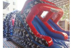 China Floating Blow Up Water Obstacle Course Wind Resistant Easy Assembly supplier