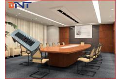 China UK Standard Desktop Conference Table Socket , Table Manual Rotating Power Outlet supplier