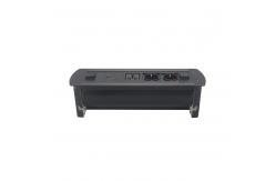 China Black Aluminum Motorized Rotating Flip Up Hidden Desk Power Socket supplier