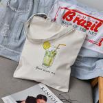 Girls One Shoulder Canvas Bag Simple And Casual With Large Capacity