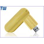 Twister USB Thumb Drive Natural Wood Bamboo Material Capless Design for sale