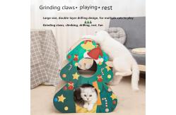 China Odm Christmas Tree Cat Scratch Board Pet Chew Toys supplier