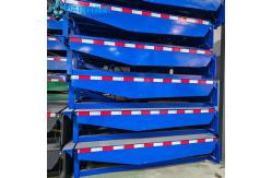 China 15T Blue Adjustable Height Hydraulic Truck Dock Leveler Loading Dock Lifts supplier