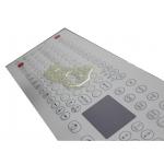 108 Key industrial computer membrane keyboard with touchpad oil proof keyboard for sale