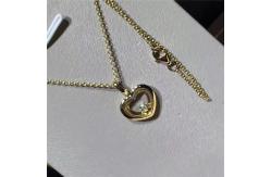 China 18K Yellow Gold Diamond Pendant , Customized Women'S Floating Diamond Necklace supplier
