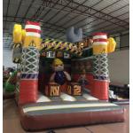PVC Material Inflatable Construction Themed Bounce House Size 3.5x4.5x4.5m for sale