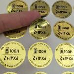 Custom Printed Gold Foil Stickers Embossed Metallic Labels & Custom Metallic Stickers