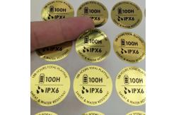 China Custom Printed Gold Foil Stickers Embossed Metallic Labels & Custom Metallic Stickers supplier