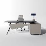 Side Cabinet Grey Executive Desk Width 1800mm Customized Manager Office Desk