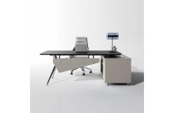 China Side Cabinet Grey Executive Desk Width 1800mm Customized Manager Office Desk supplier