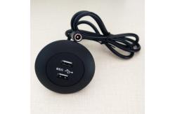 China Blue Light Usb Table Hub , USB Electrical Outlet Dual Usb Ports Grommet supplier
