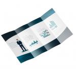 Foldable Business Card Printing , A5 Leaflet Printing Art Paper Full Color for sale