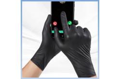 China Disposable Black PVC Hand Gloves For Food Handling Latex Free supplier