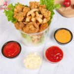 Mini Round 0.5OZ Disposable Plastic Cup For Dipping Sauce for sale