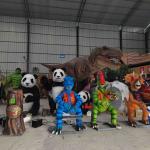 Dynamic Realistic Animatronic Dinosaur Cartoon Model