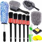 Microfibre 13pcs Car Cleaning Brushes Set With Detailing Brushes for sale