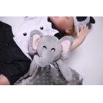 Soft Lovey Elephant Security Blanket Lightweight For Unisex Baby Gifts