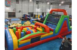 China Customized Long Size Inflatable Obstacle Course Inflatable Interactive Funny Game supplier