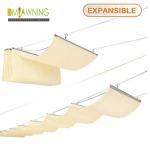 Sus316 Fabric Waterproof Retractable Cover Pergola Sliding retractable pergola canopy