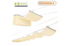 China Sus316 Fabric Waterproof Retractable Cover Pergola Sliding retractable pergola canopy supplier