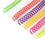 1-3/4'' Rainbow PVC Spiral Coil Eco Friendly Plastic Coil Binding Wire O Manufacturer for sale