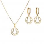 Smiley 18K Gold Jewelry Set for sale