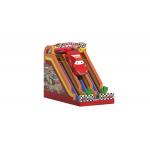 Racing Car Theme Dry Inflatable Slides Customized 8x5x6m for sale