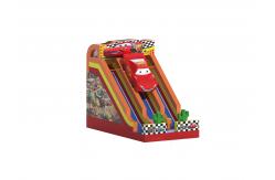 China Racing Car Theme Dry Inflatable Slides Customized 8x5x6m supplier