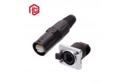 China Front Panel Mount 2 3 4 5 Pin Waterproof Ethernet Connector supplier