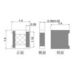 50 Watt DC-20GHz Electrode Resistance CVD Chip Termination Electrode ：Gold